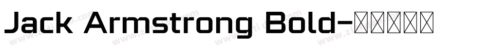 Jack Armstrong Bold字体转换